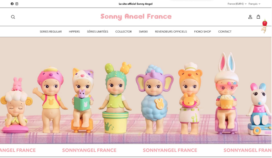 Migration et refonte Shopify : Sonny Angel