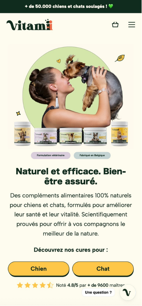 Création Shopify : Vitamii